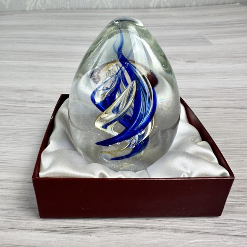 Vintage blue art glass - vintage,