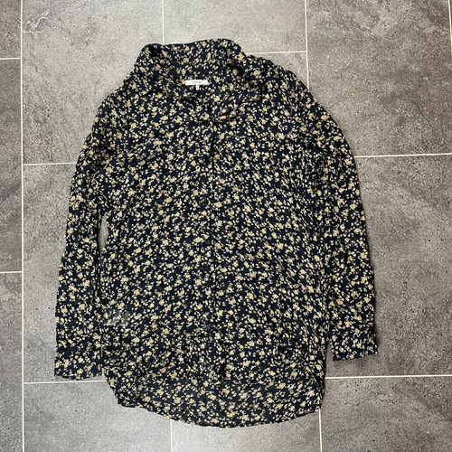 Ganni floral overshirt blouse - ganni,