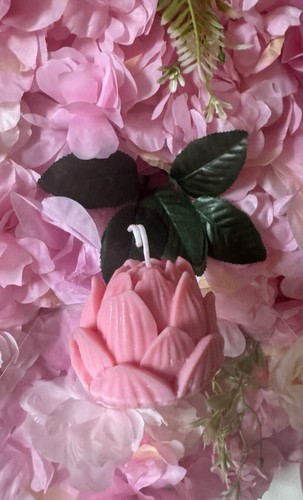 Pink lotus flower handmade - pink,