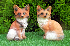 Foxes 14cm x 9cm x 10cm latex