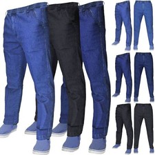 Mens Jeans Elasticated Waist