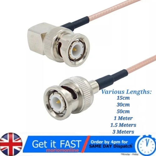 Bnc male right angle - male,