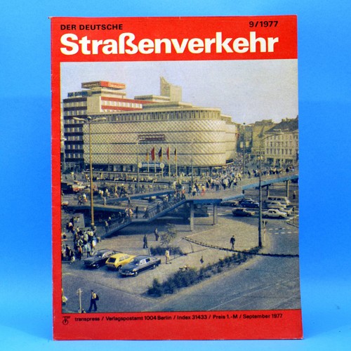Gdr german road traffic - road, 1977