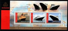 ISLE OF MAN SGMS1405c 2008 CUNARD OCEAN LINERS MNH