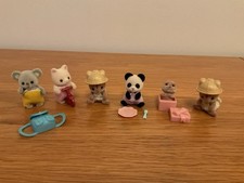 Sylvanian Families Bundle Of Blind Bag Baby Figures Panda Koala Squirrel Otter 