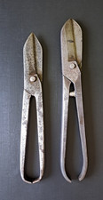 Vintage Tin Snips 11" & 12" by