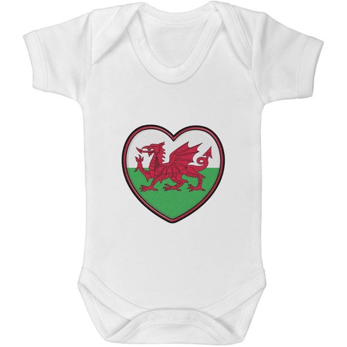 Welsh flag heart baby grows - 'welsh,