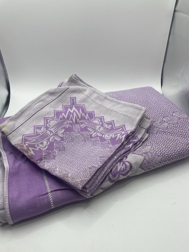 Vintage linen table cloth - vintage,