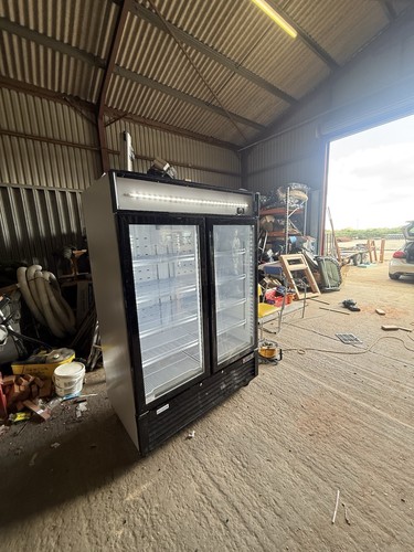 Tefcold upright glass double - upright,
