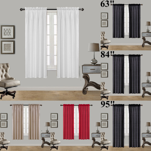 Set faux silk panels - set,