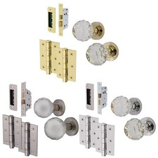 Glass Door Knob Handles Kits
