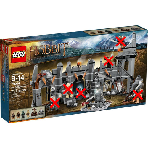 Lego the hobbit dol guldur - hobbit,