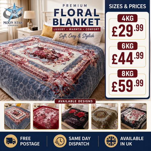Moon star luxury mink blanket - star,