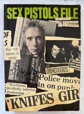 SEX PISTOLS  - JOHN LYDON ( JOHNNY ROTTEN ) " SIGNED " BOOK - SEX PISTOLS FILE