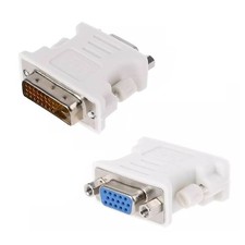 for PC Monitor - DVI-D (24+1) Male to VGA 15 Pin Female M/F Adapter Connector
