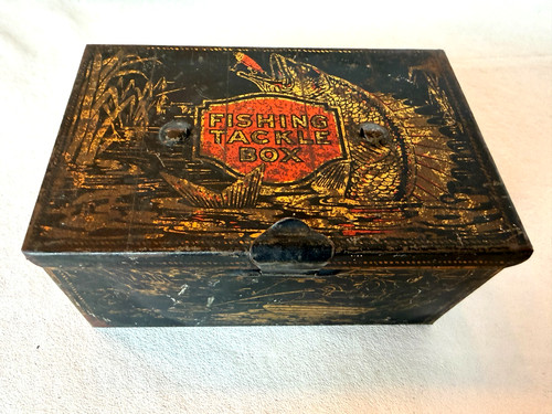 Childs japanned tin fishing - childs,