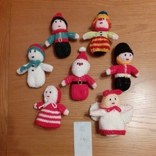 7 Newly hand knitted Christmas