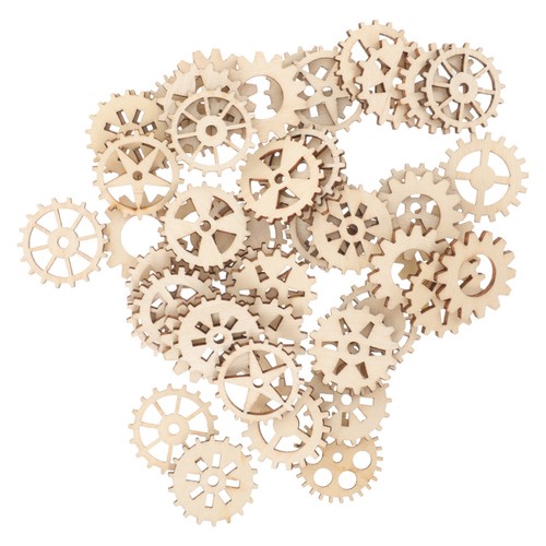 100pcs diy wooden gear - 100pcs,