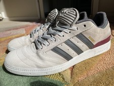 Adidas Skateboarding Busenitz Pro Trainers UK 11 Mens Grey Burgundy 2017 VGC