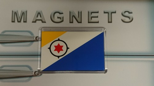 Bonaire flag fridge magnet - bonaire,