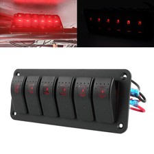 6 Gang Waterproof LED Red