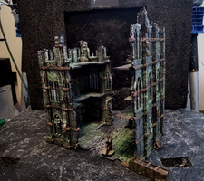 Warhammer 40k Terrain- Very Large Ruins- Painted Very Durable Rdy for the table