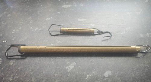 0ne pair vintage - tubular, brass