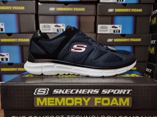 Skechers mens trainers blue - mens,
