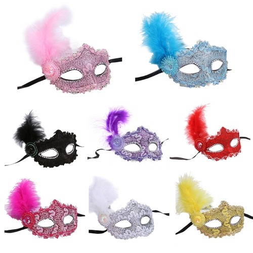 Feather masquerade mask - feather,