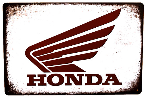 Honda logo tin - tin, sign