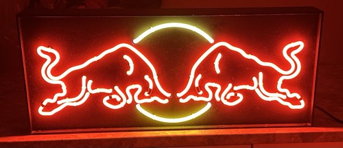 Vintage red bull neon - bull,