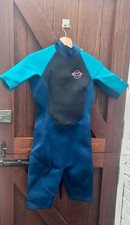 TWF Ladies Shortie Wetsuit Size 10 Blue & Teal Surf Swim Suit – Tesco Edition