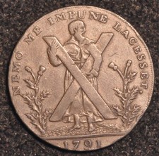 Scotland Edinburgh Halfpenny Conder Token 1791 DH38 (T100)