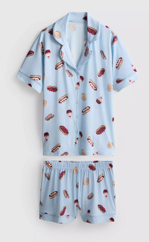 Patisserie print boyfriend - print,
