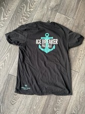 Two Black Medium Icebreaker Pale Ale (Greene King) T Shirt Used 