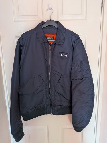 Schott navy bomber jacket - xl,