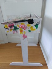 Wooden vintage school desk