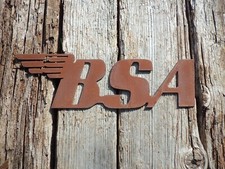 Rusty Metal BSA BADGE Sign