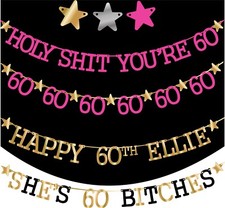 60TH BIRTHDAY 60 BANNER