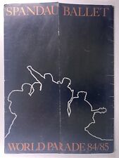 Spandau Ballet Programme + Merch Sheet Original Vintage World Paradise Tour 1984