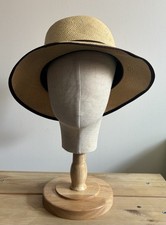 Herbert Johnson Vintage Genuine Panama Hat. Unworn With Label. Size 7