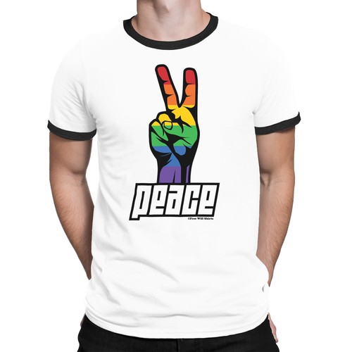 Peace mens gay - gay, t-shirt