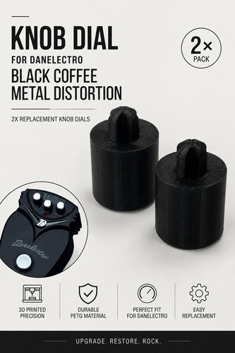 Knob dial for danelectro black - for,