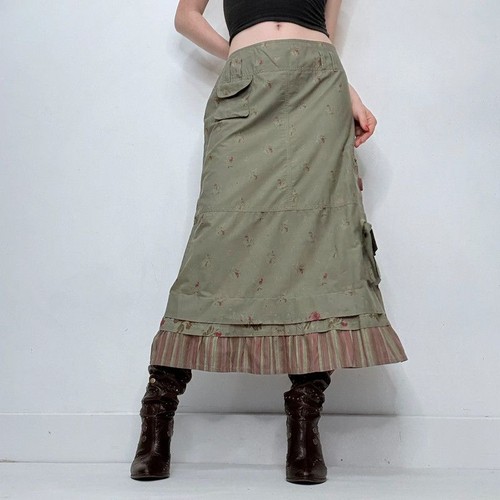 Khaki cop copine - copine, floral