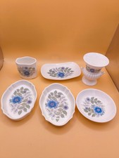 Wedgwood “Clementine” Bone China 6-Piece Trinket Set – Floral Vintage England