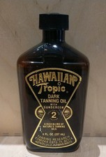 Hawaiian Tropic Dark Tanning Oil SPF 2  Vintage see details
