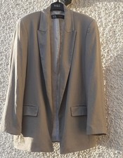 Linen jacket Zara  Large beige