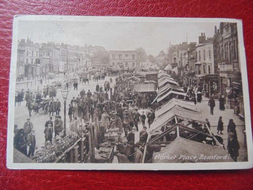 Romford market place posted - market, place,