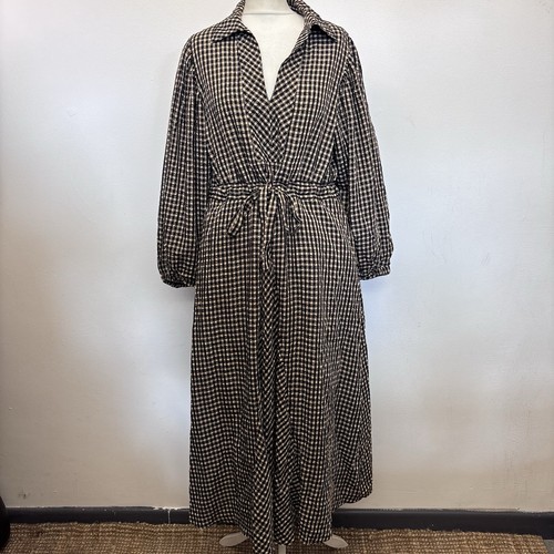 Jigsaw gingham midi dress - jigsaw, size