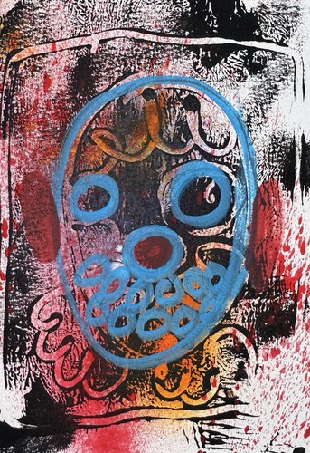 Hasworld original art 5x7 - original,